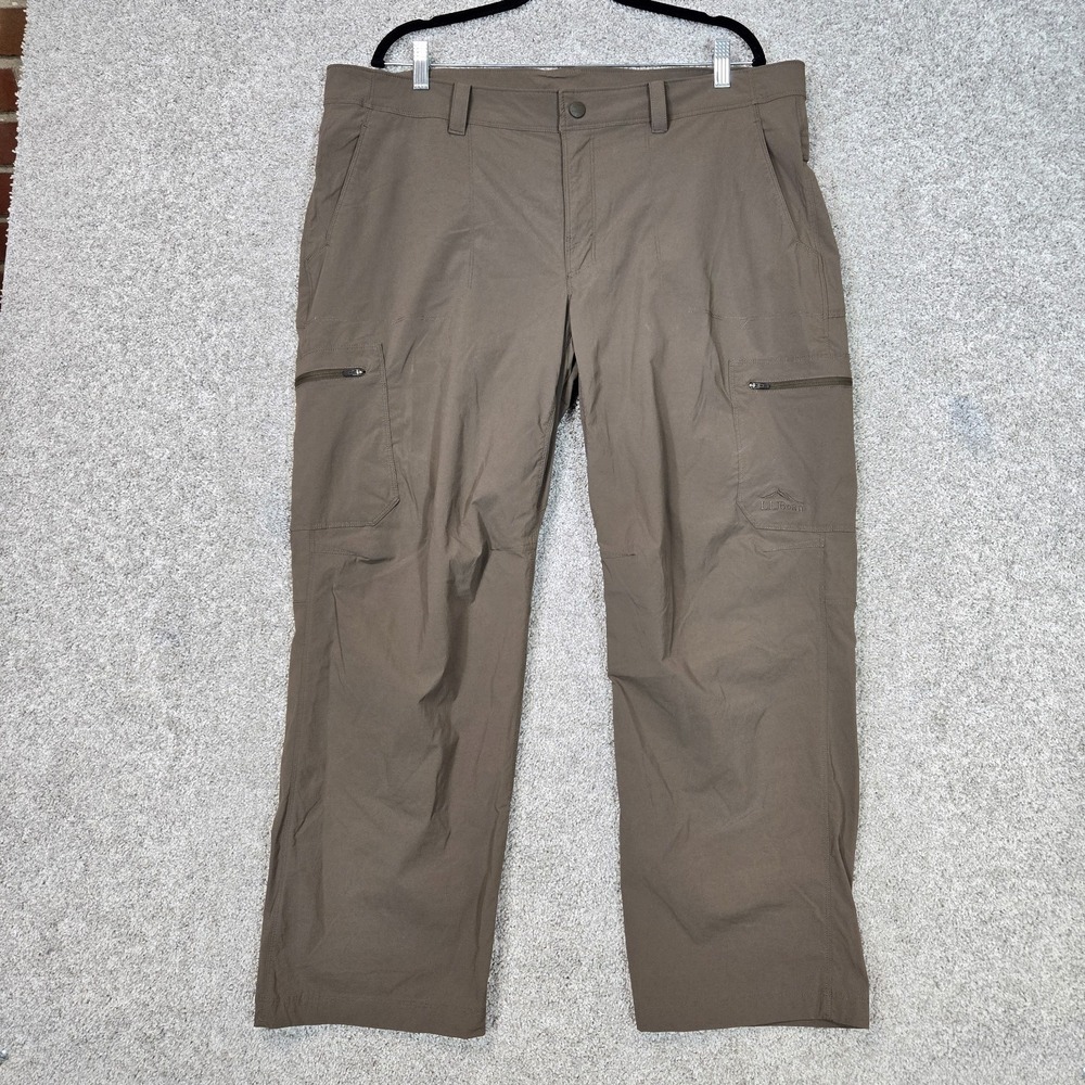 LL Bean Cresta Hiking Pants Cargo Zip Pockets Mens 40x29